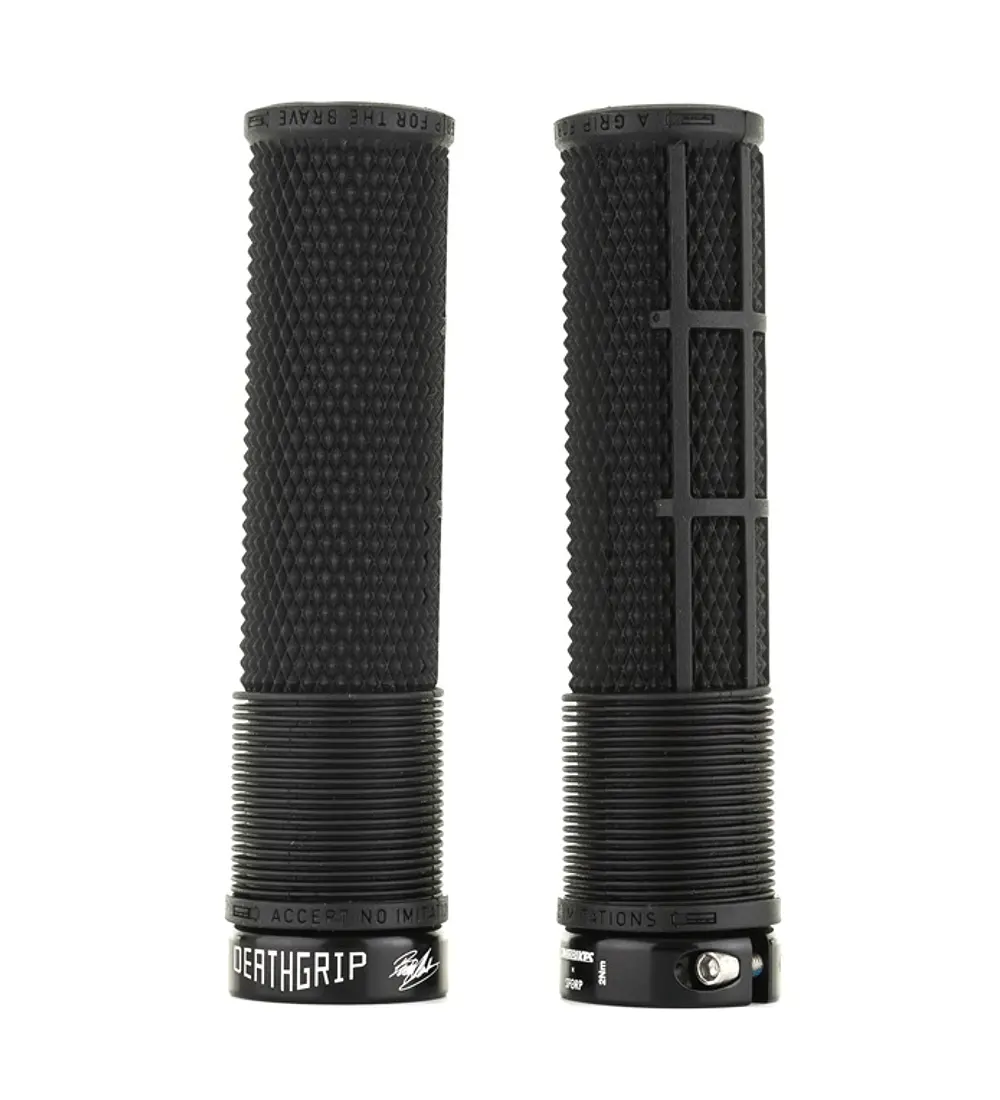 DMR Deathgrips Flangeless, puños MTB enduro color negro disponible en VELYK Chile